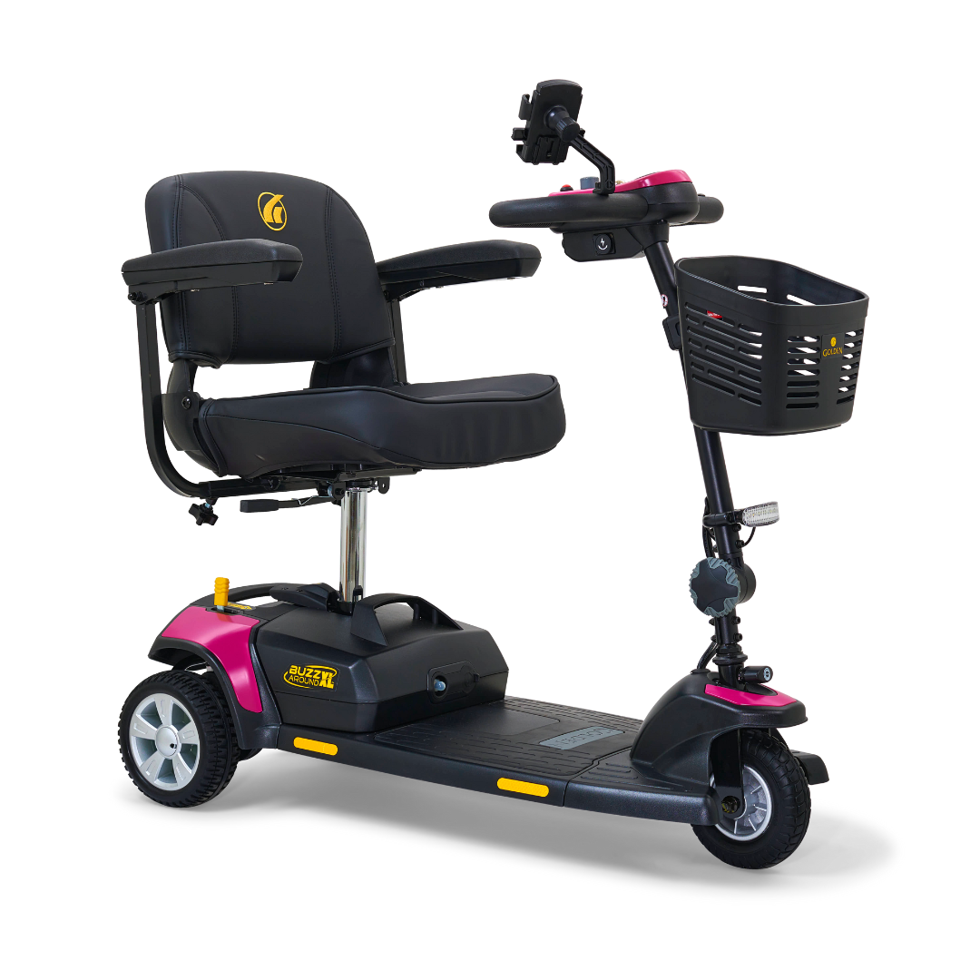 Golden Tech GB121 Buzzaround XL 3-Wheel Mobility Scooter - Senior.com Mobility Scooters